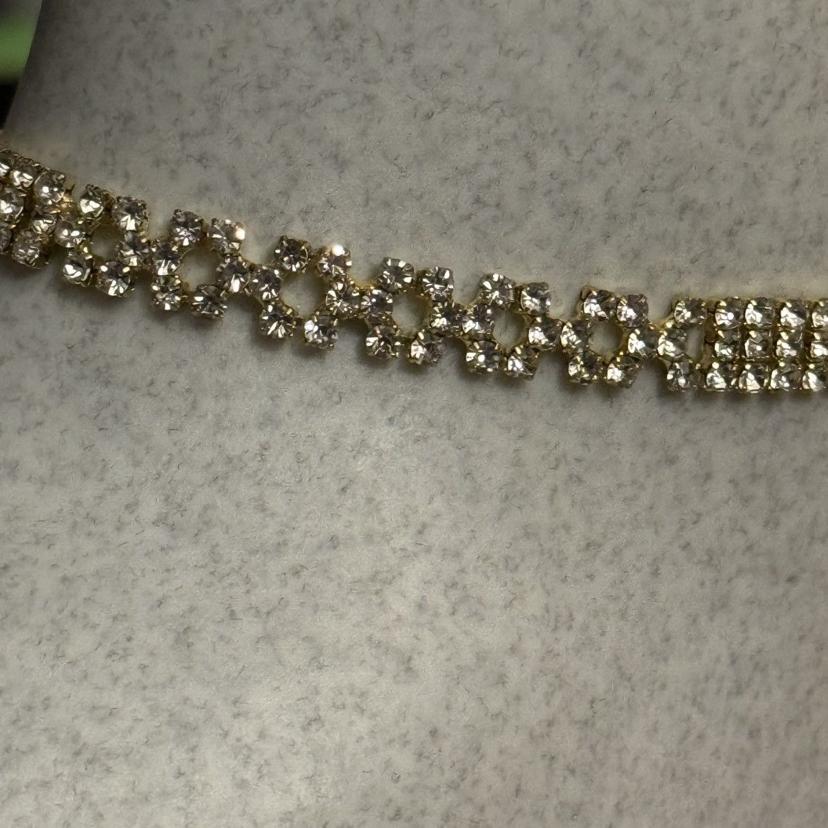 Other Christina Collection gold triple row rhinestone tennis ankle Size ONE SIZE - 4 Thumbnail