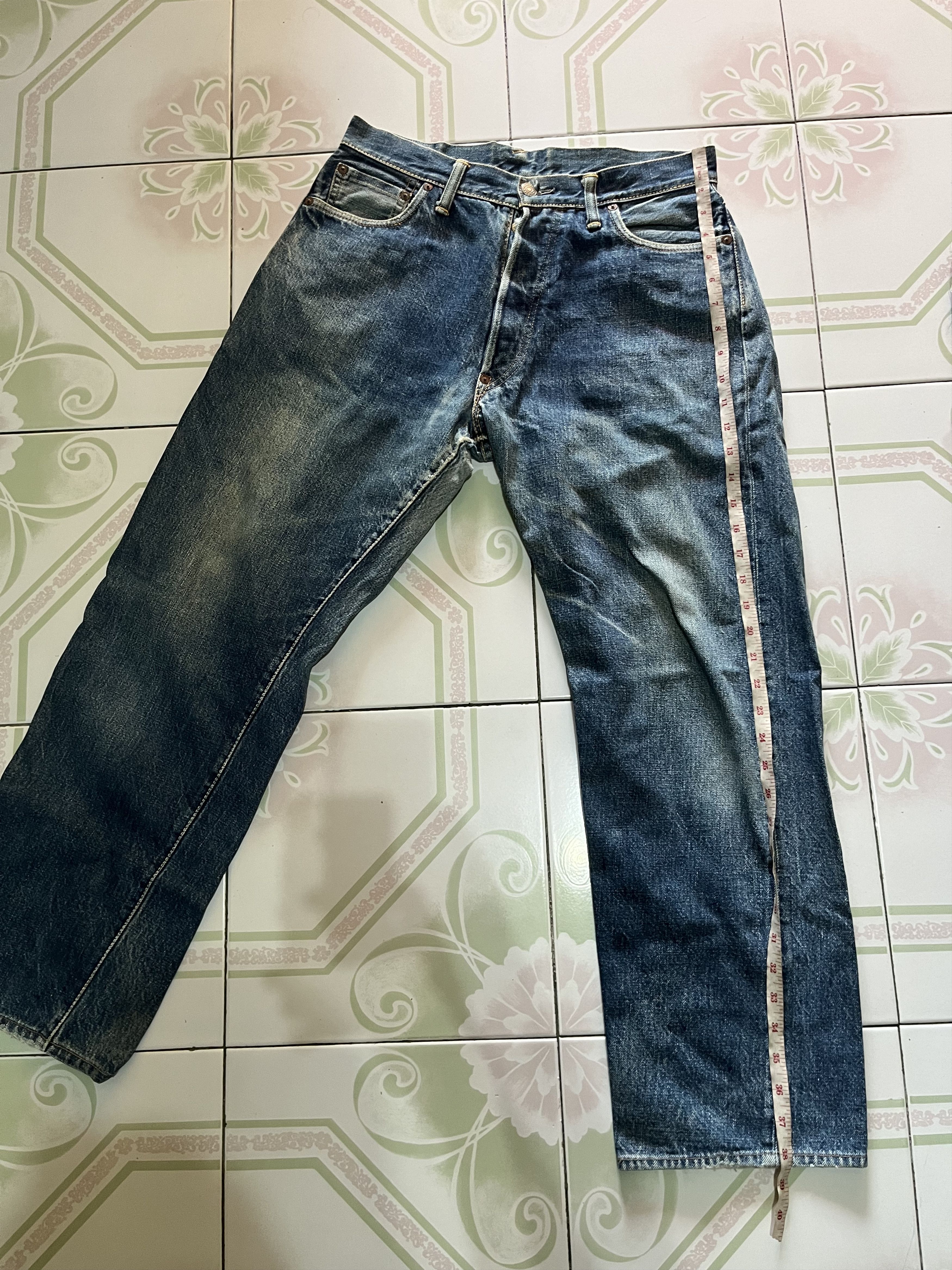 Evisu Vintage Evis Distressed Japanese Designer Fashion Style Size US 31 - 20 Thumbnail
