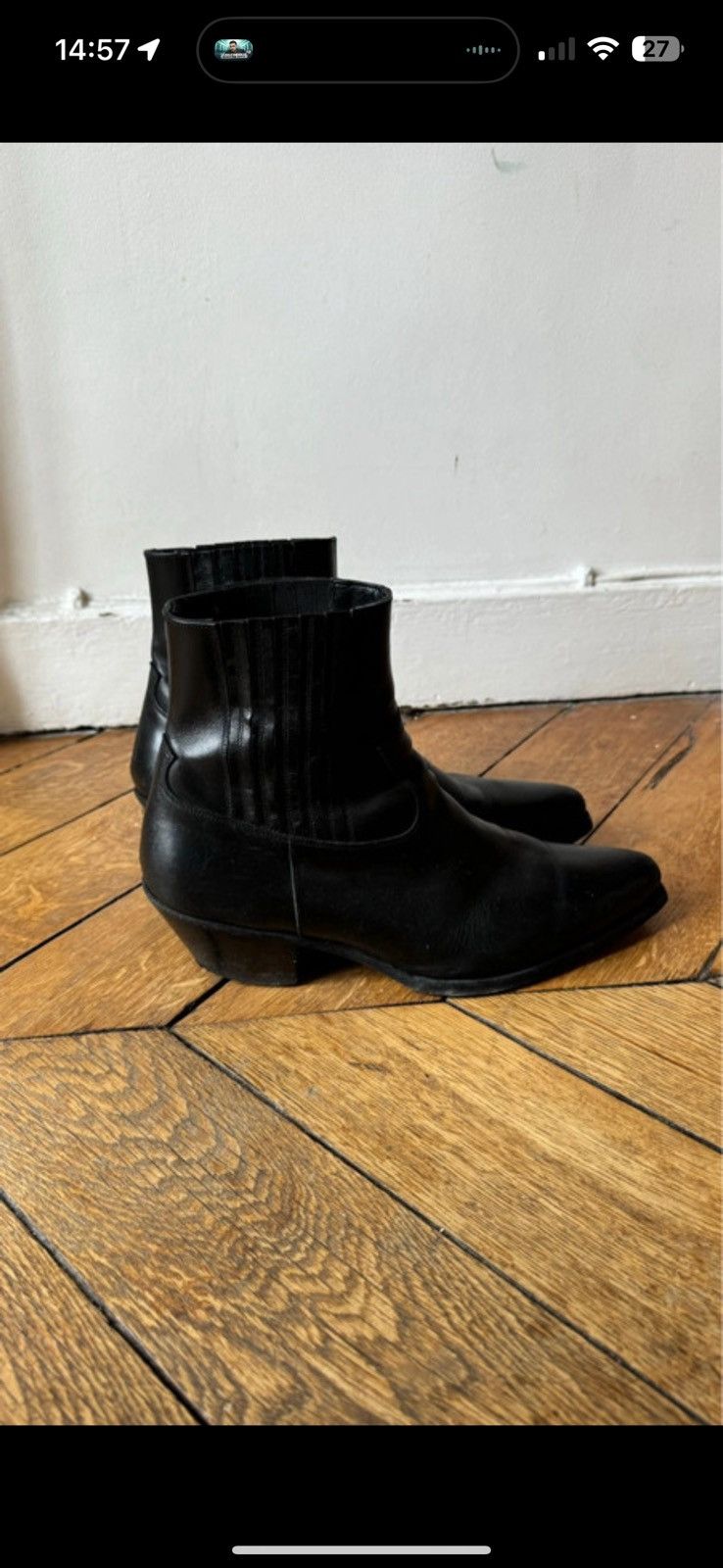 image of Celine Céline Boots in Black, Men's (Size 8.5)