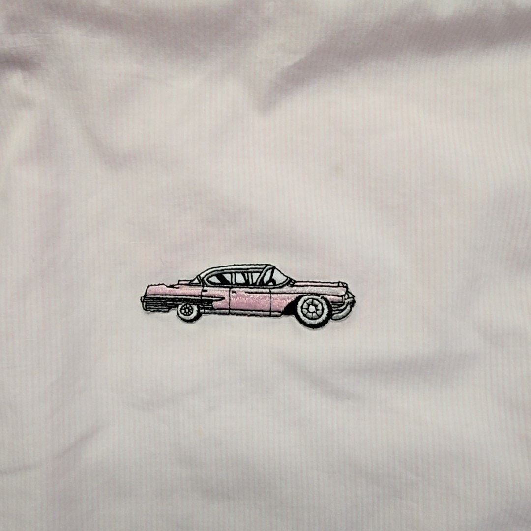 Other Pink Car Shirt Cruisin Graphic Rhinestone L Button Up Size US L / EU 52-54 / 3 - 10 Thumbnail