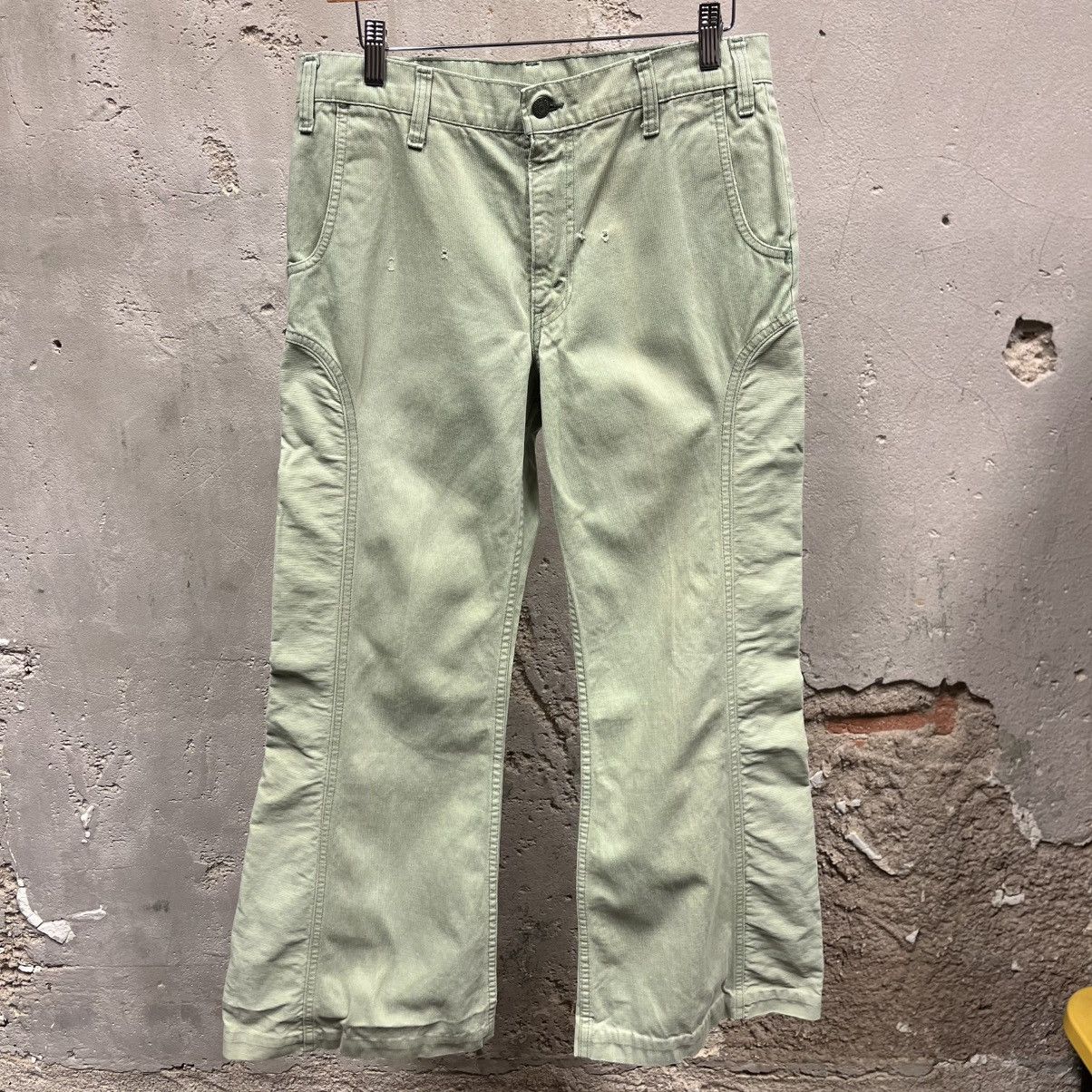 Levi's Levi's Green Corduroy 1970s Flare Leg Talon Zipper 32 Pants Size US 32 / EU 48 - 1 Thumbnail