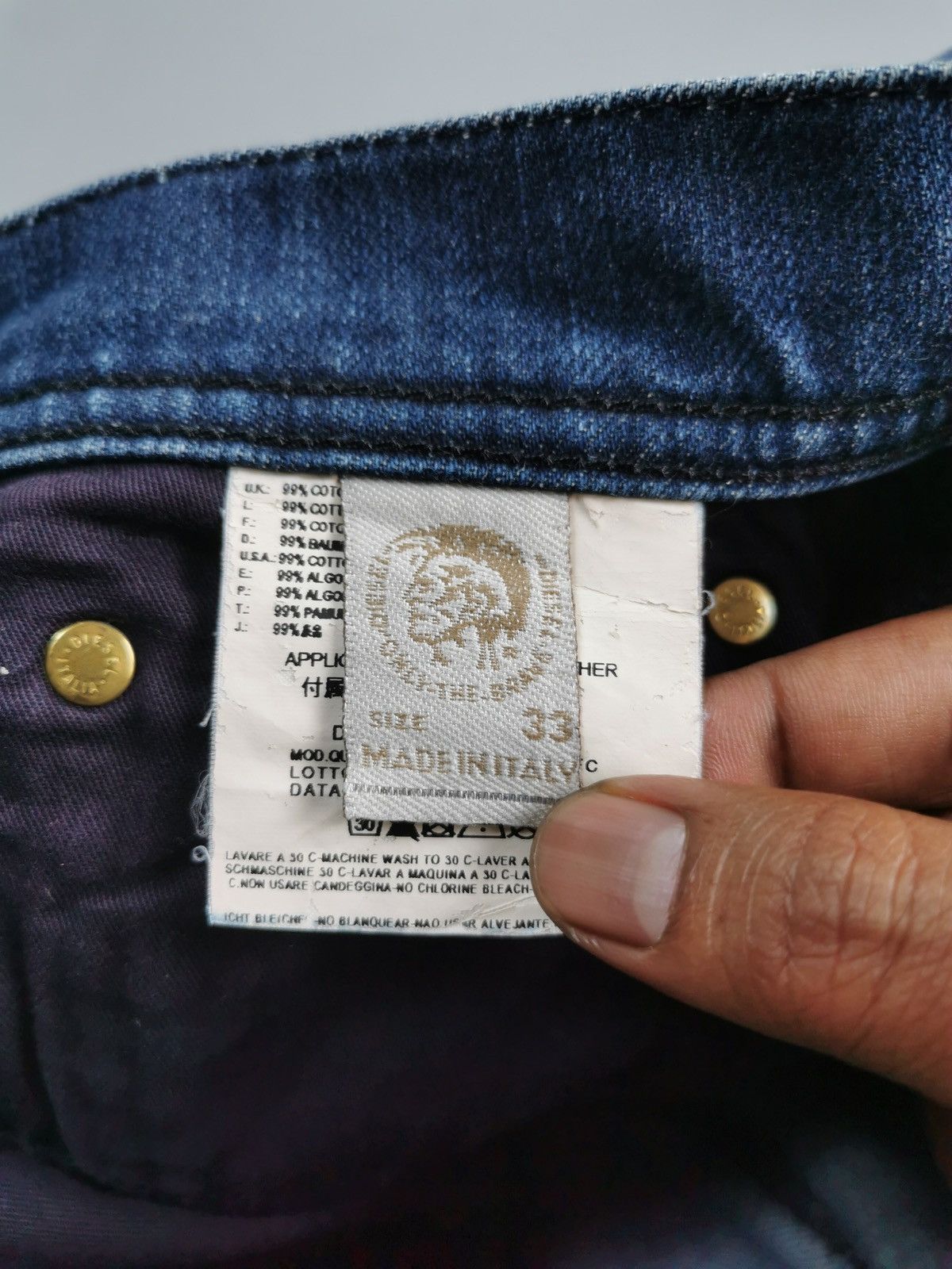 Diesel Diesel Quratt Stretch Jeans (LG90) Size US 34 / EU 50 - 7 Thumbnail