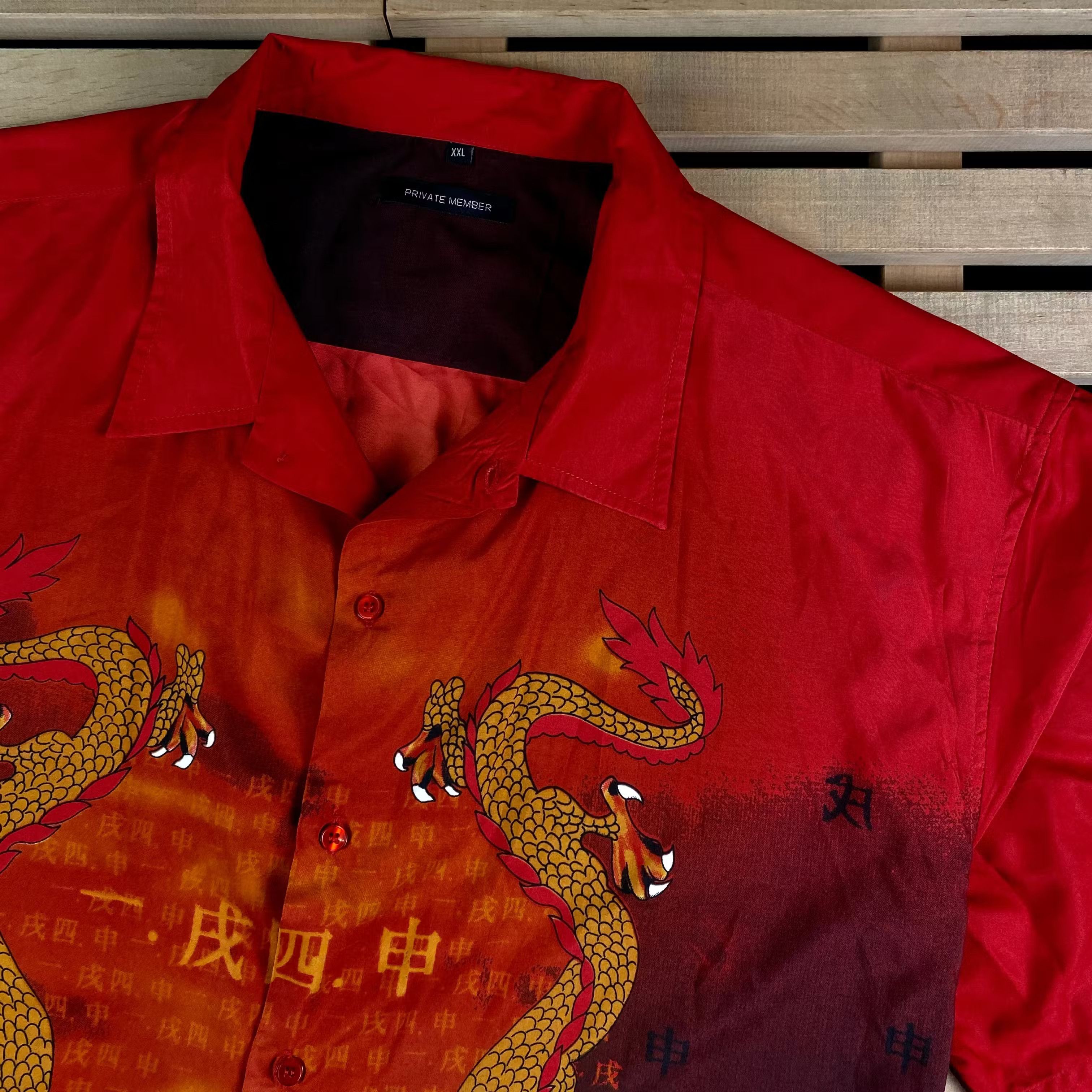 Japanese Brand × Vintage Mens Vintage Shirt Dragon Japanese Crazy Hawaiian Size XXL Size US XXL / EU 58 / 5 - 2 Thumbnail