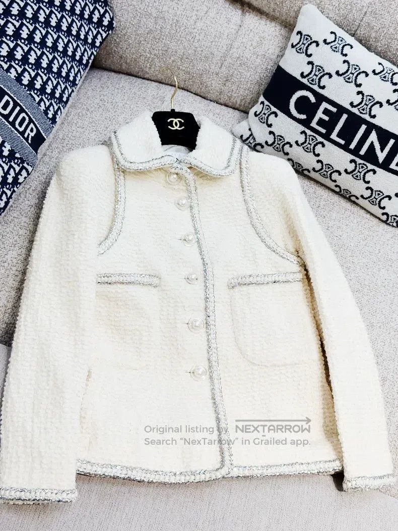 Chanel Chanel Ground control series beige silver tweed pearl spac Size XS / US 0-2 / IT 36-38 - 8 Thumbnail