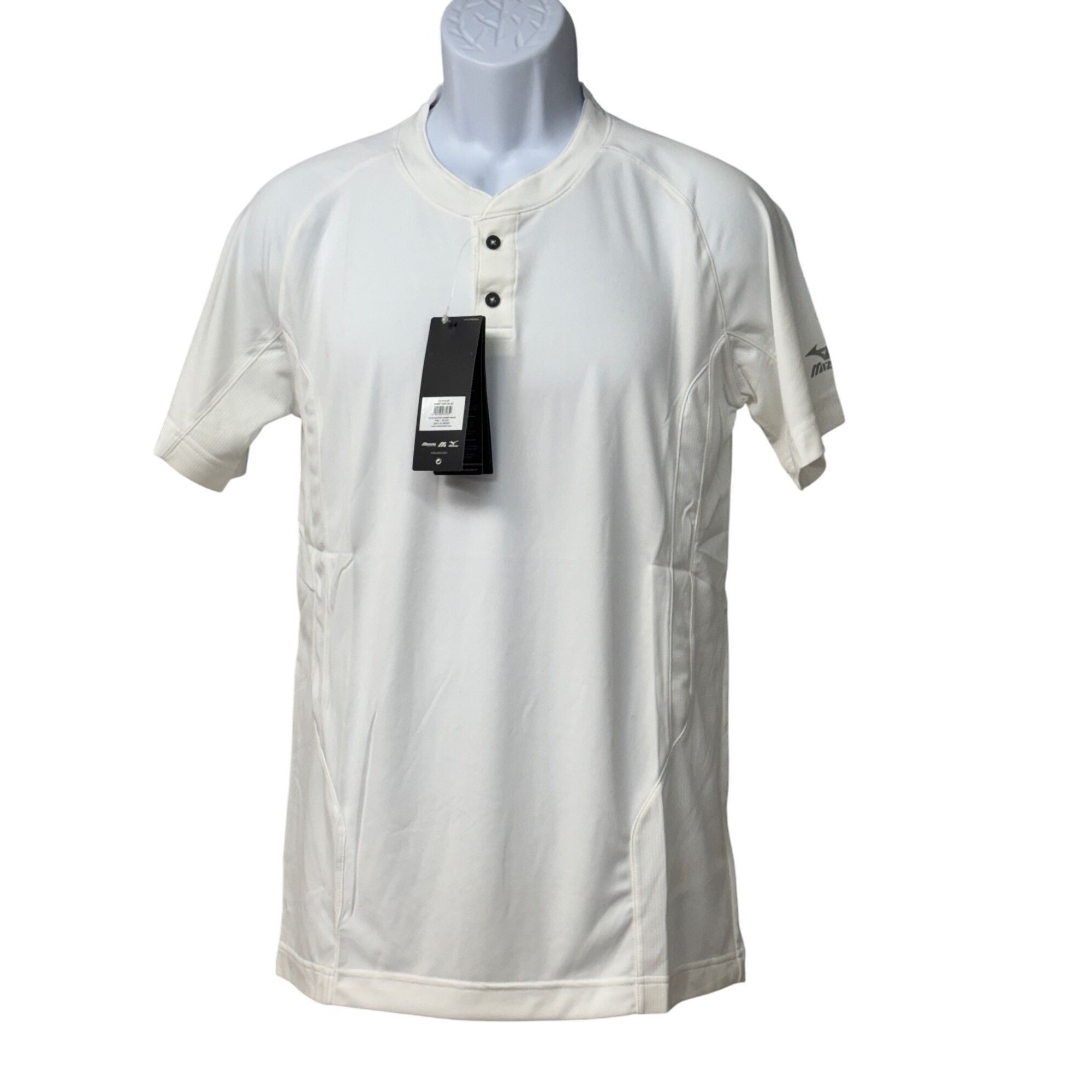 Mizuno Mizuno Men’s Elite 2-Button Baseball Jersey 350527, White, Size US S / EU 44-46 / 1 - 3 Thumbnail