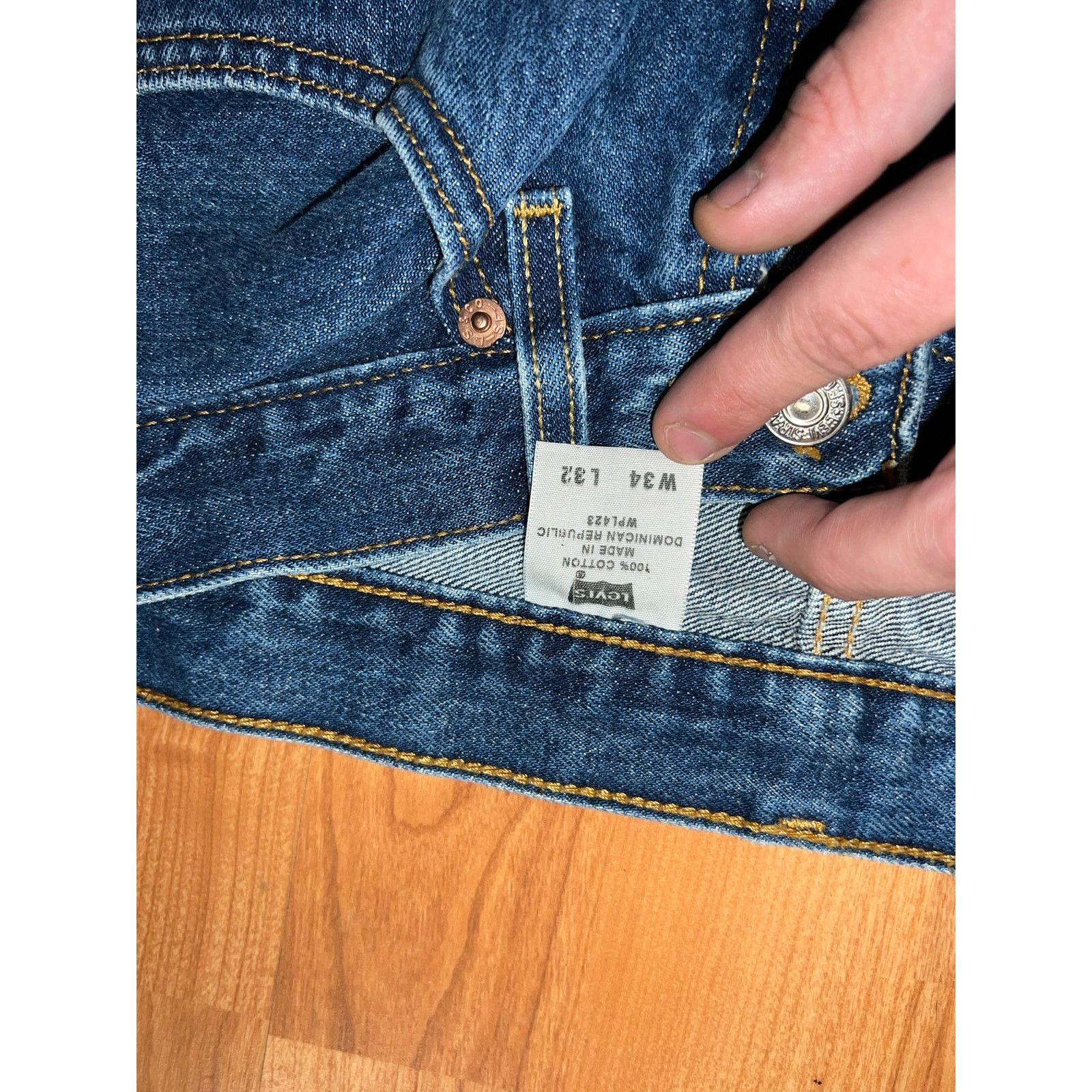 Levi's Y2K Levi Levi's 501 Blue Denim Jeans Riveted Pants 34x32 Size US 34 / EU 50 - 6 Thumbnail
