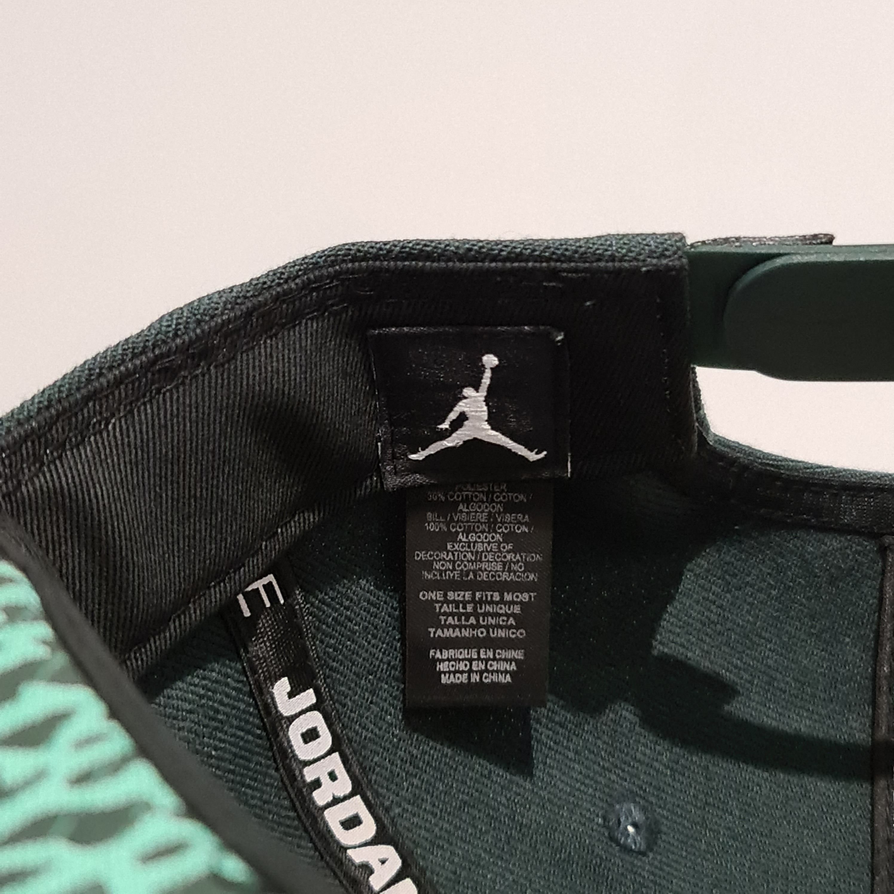 Jordan Brand Jordan Cap Snapback 'JRDN Interlock' Dark Green Size ONE SIZE - 8 Thumbnail