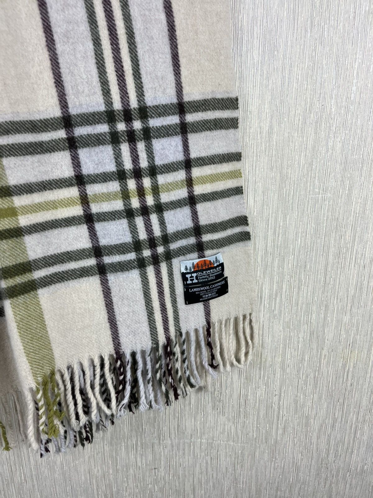 Acne Studios × Holzweiler Holzweiler wool cashmere heavy scarf checked Size ONE SIZE - 5 Thumbnail