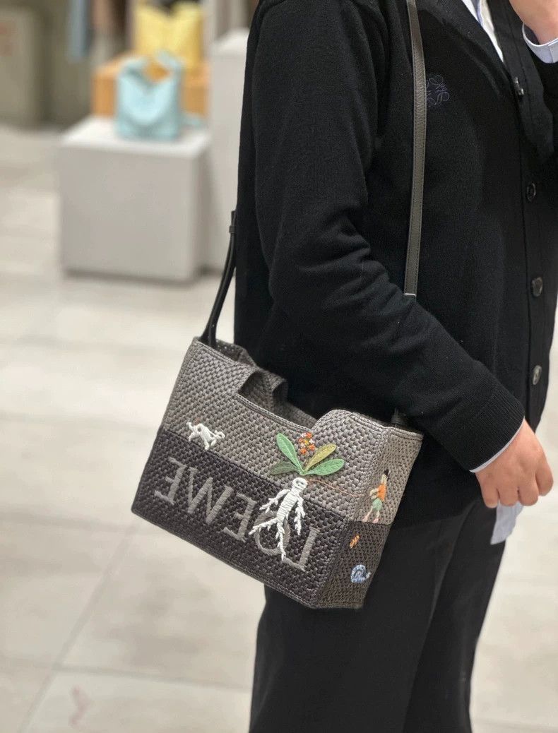 Loewe LOEWE size os Mandala grass woven multicolored basket bag Size ONE SIZE - 5 Thumbnail