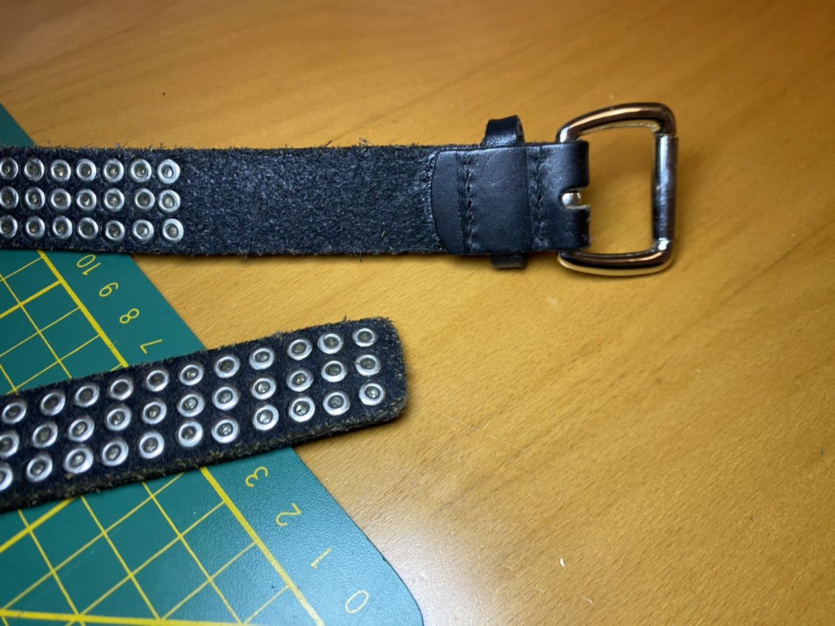 Designer × Vintage Vintage Olson studded leather belt Size ONE SIZE - 4 Thumbnail