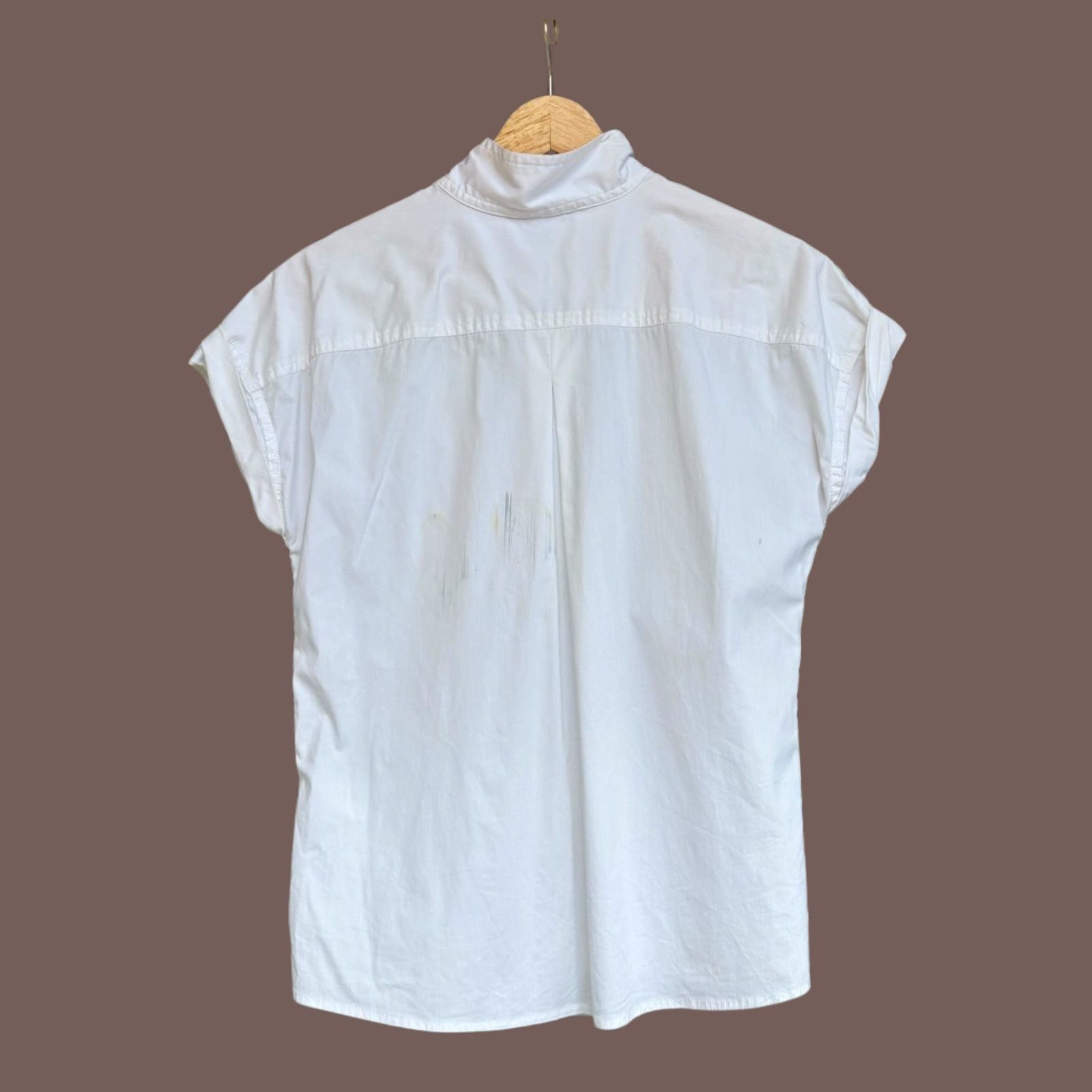Donna Karan VTG Blouse | Donna Karan White Minimalist | Y2K Capsulewear Size XS / US 0-2 / IT 36-38 - 2 Thumbnail