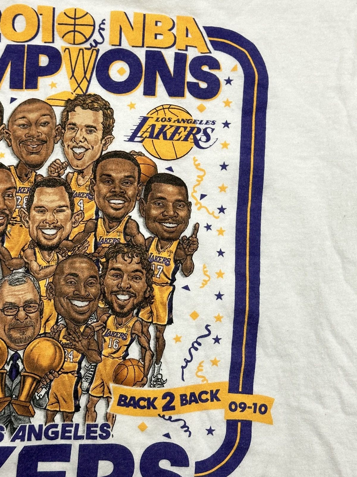 Adidas × NBA NBA Los Angeles Lakers 2010 Champions Adidas Character Shirt Size US S / EU 44-46 / 1 - 6 Thumbnail