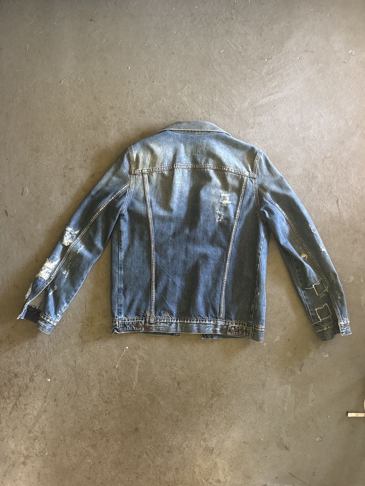 R13 R13 distressed denim trucker jacket Size US M / EU 48-50 / 2 - 2 Thumbnail
