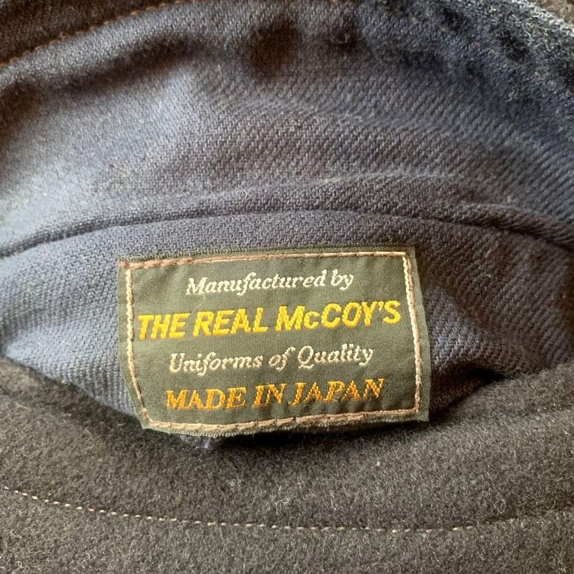 Vintage REAL McCOY'S Wool Pea Coat Jacket Men 38 Navy 13 Star Button Size US XXS / EU 40 - 4 Thumbnail
