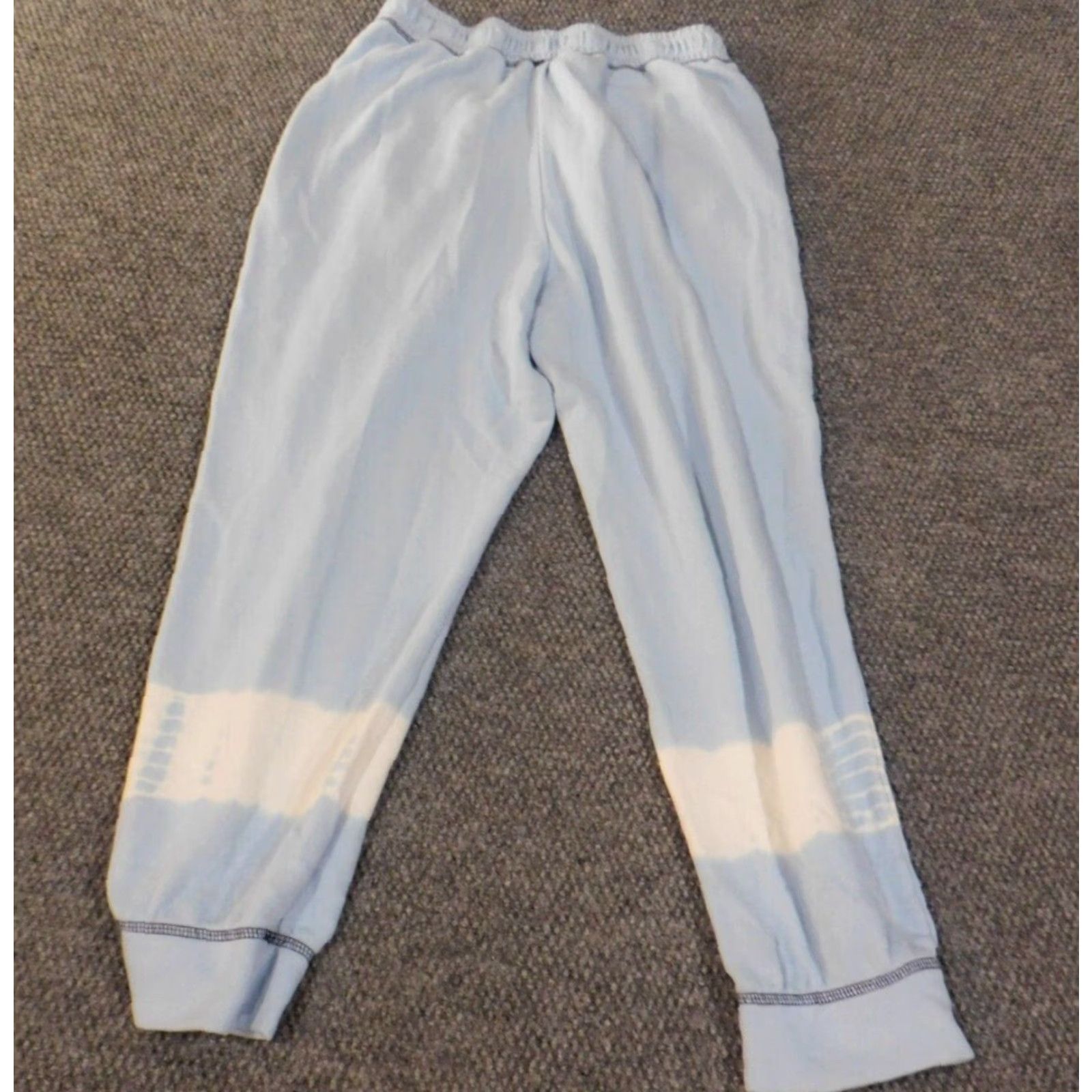 Vintage Crown & Ivy Sweatpants Women L Blue Knit Stretch Polyester Size 36" / US 14 / IT 50 - 6 Thumbnail