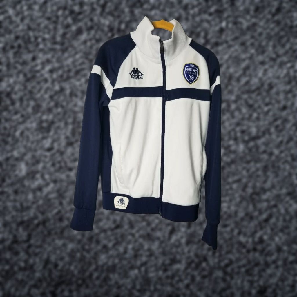 Kappa Vintage Kappa Jacket Mens S Estac Troyes Football Soccer France Blue 90s Size US S / EU 44-46 / 1 - 1 Thumbnail