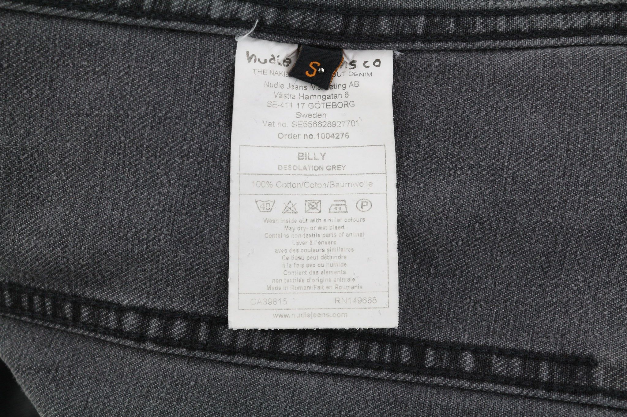 Nudie Jeans BILLY S Desolation Grey Polo Patch Pockets Jacket 82466 Size US S / EU 44-46 / 1 - 7 Thumbnail