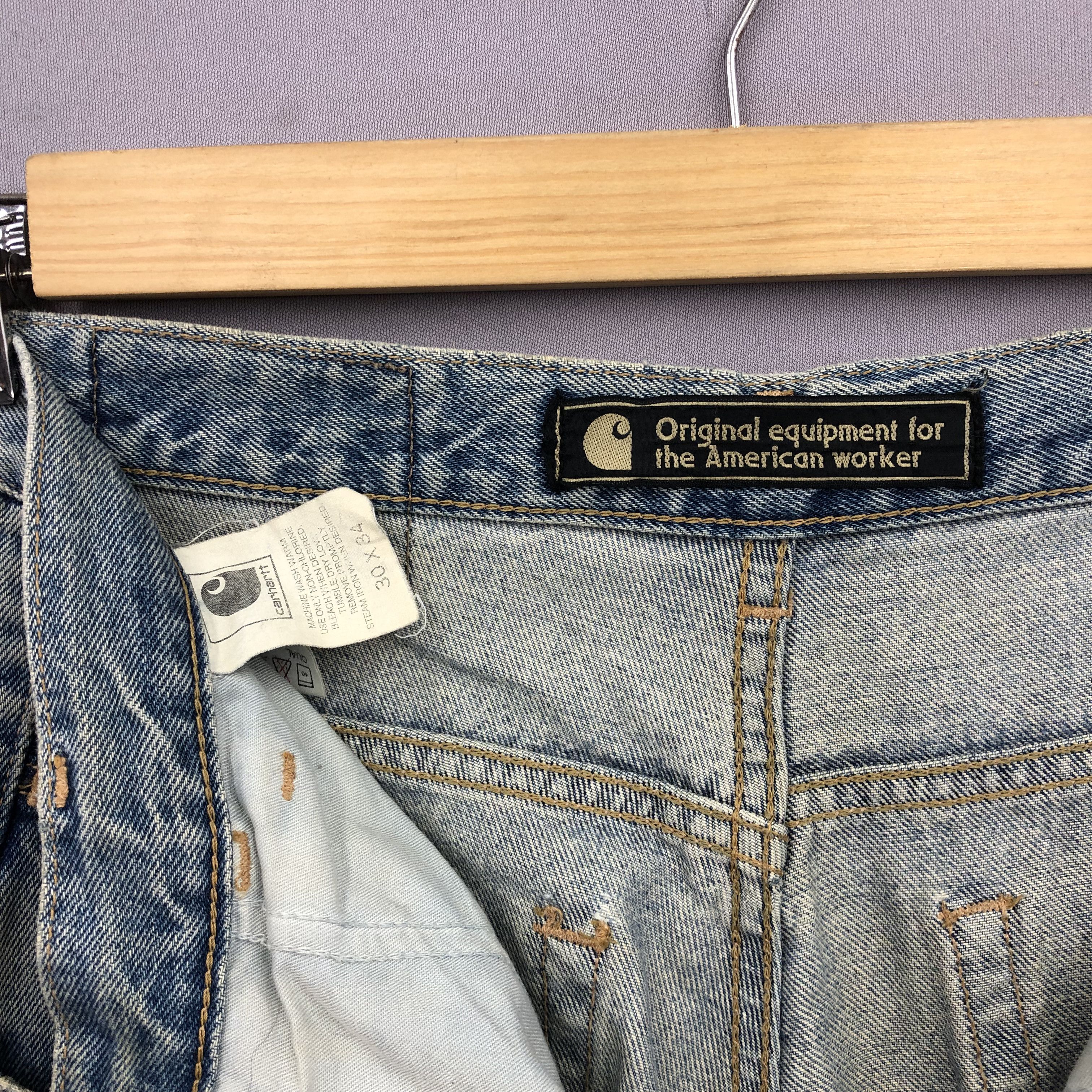 Carhartt Crazy Vintage Y2K/2000s Carhartt Baggy Faded Jeans Denim Size US 30 / EU 46 - 9 Thumbnail