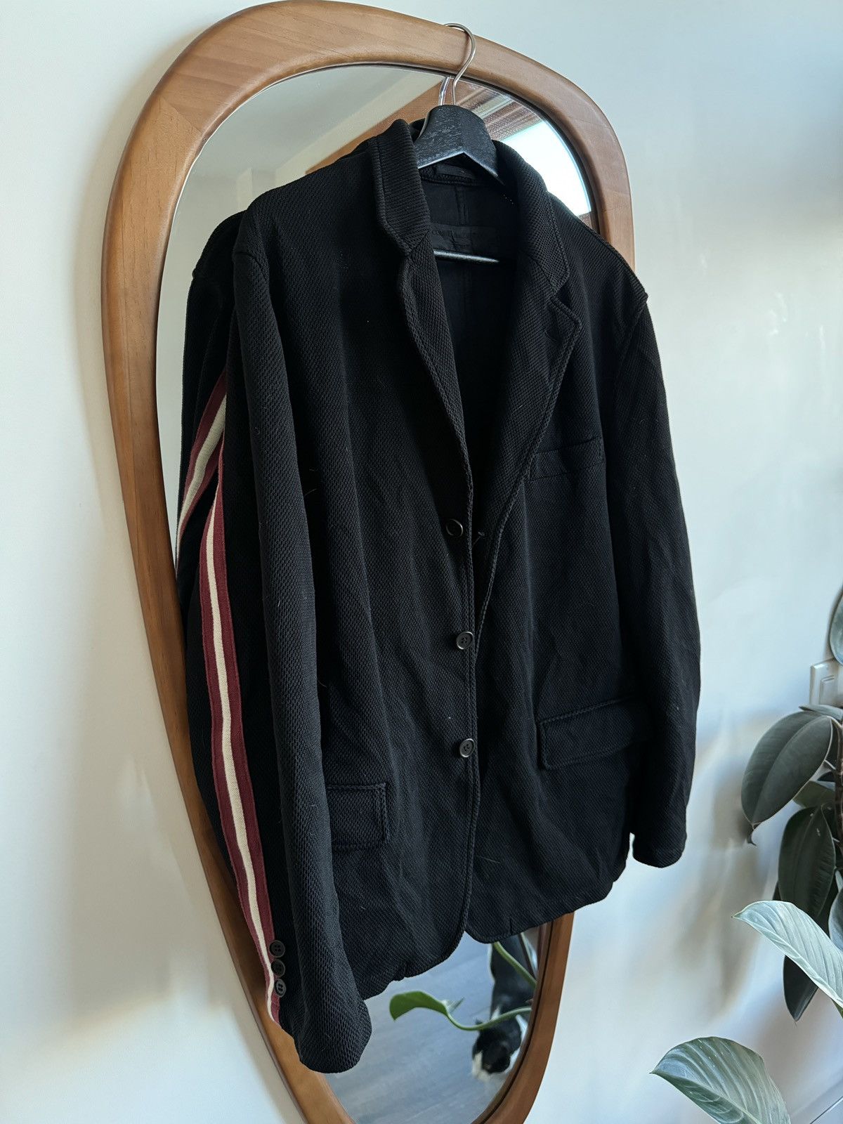 image of Comme Des Garcons Homme Comme Des Garcons Cdg Black Cardigan Sweater Jacket Light (Size Medium)