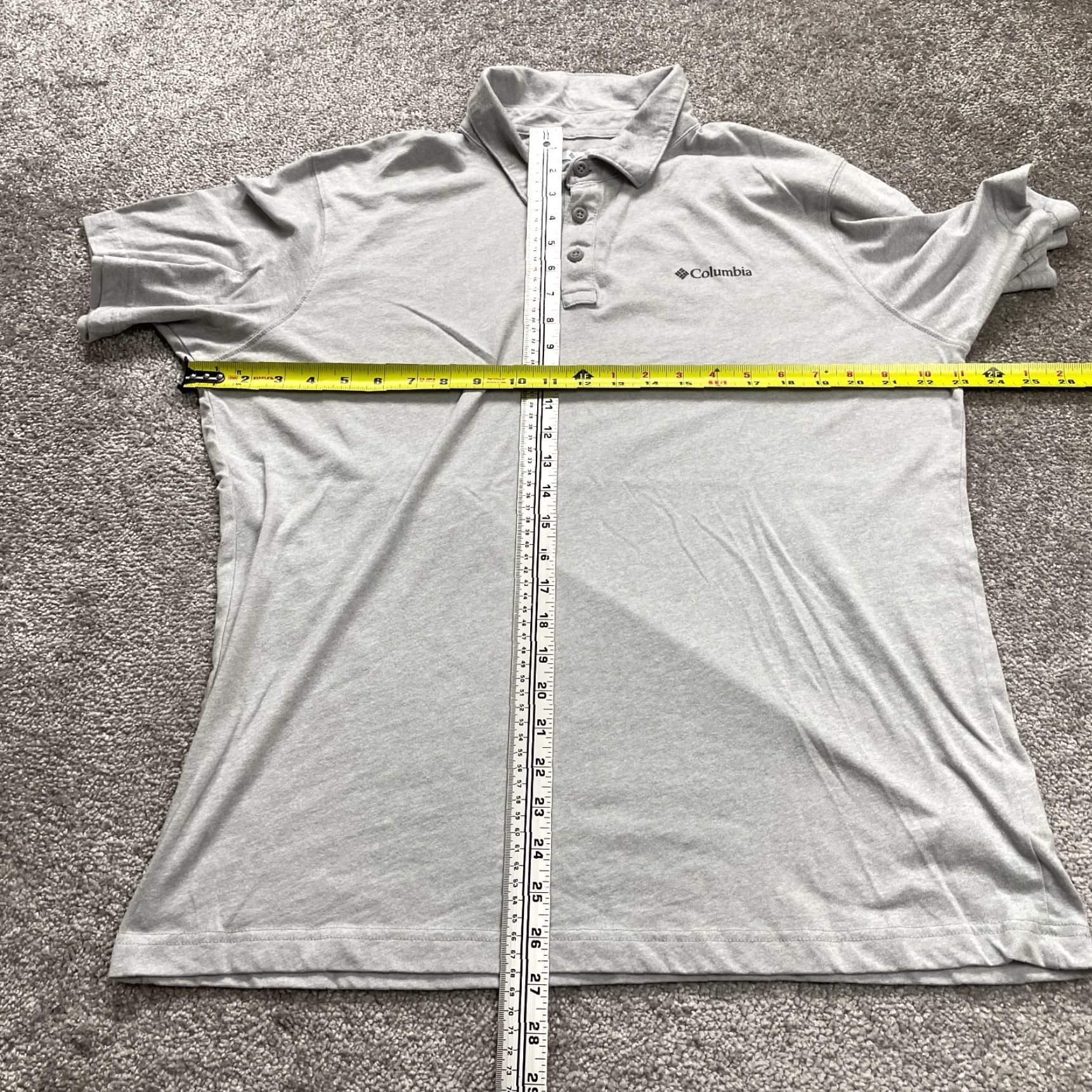 Vintage Columbia Polo Shirt Mens Large Gray Short Sleeve Collared Omni Wick Outdoor Golf Shirt Size US L / EU 52-54 / 3 - 7 Thumbnail