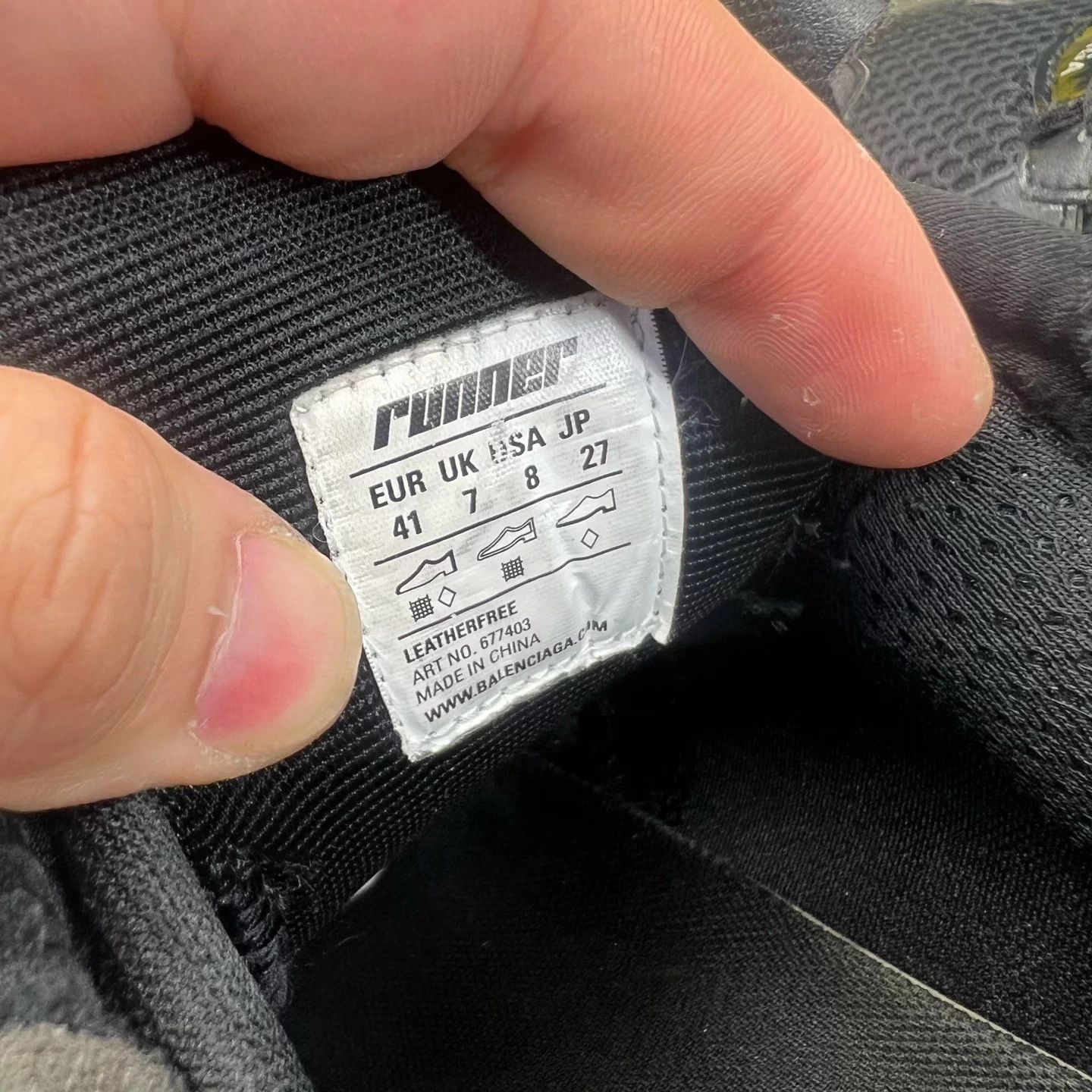 Balenciaga Balenciaga Runner Black 41 Size US 8 / EU 41 - 8 Thumbnail
