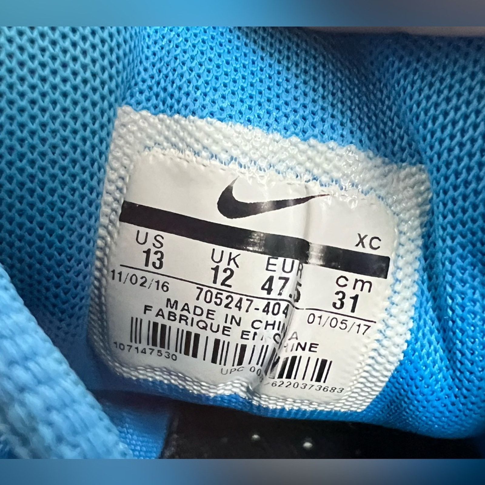 Nike Rare Nike Court Zoom Vapor Cage 2 Blue Tennis Shoes HC Mens Size US 13 / EU 46 - 9 Thumbnail