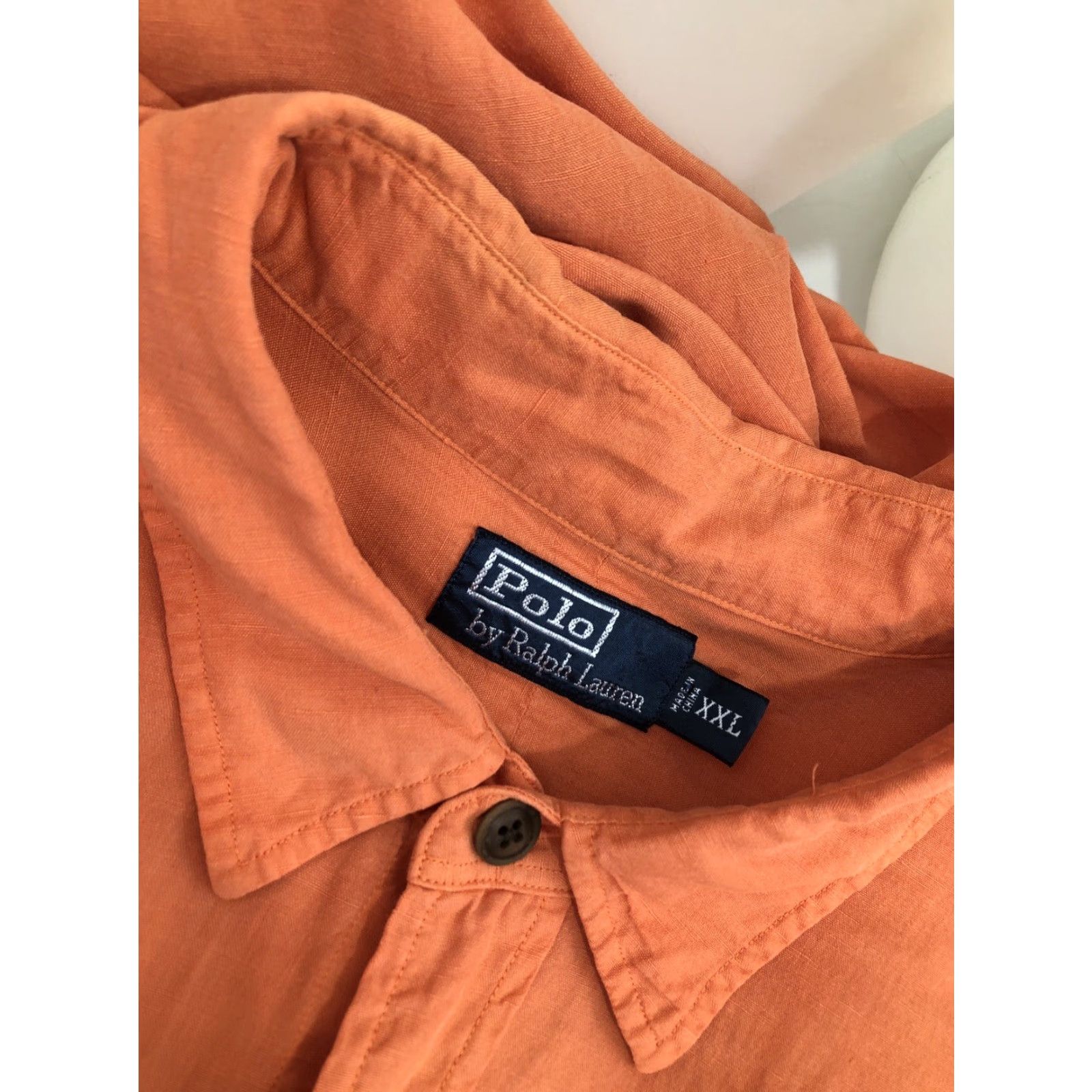 Polo Ralph Lauren POLO RALPH LAUREN ASIAN DRAGON SILK / LINEN Embroidered Pony Mens Md. Shirt Size US XXL / EU 58 / 5 - 6 Thumbnail