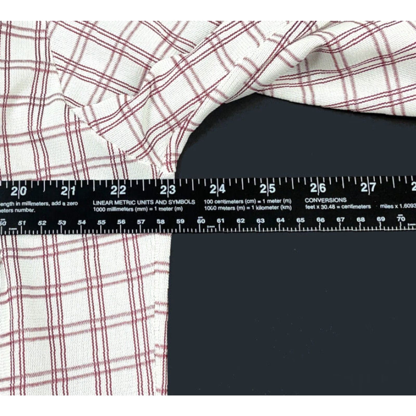 Vintage VTG TownCraft Shirt Men 16.5 White Plaid Check Lightweight Button-Up 70s Mens Size US L / EU 52-54 / 3 - 7 Thumbnail