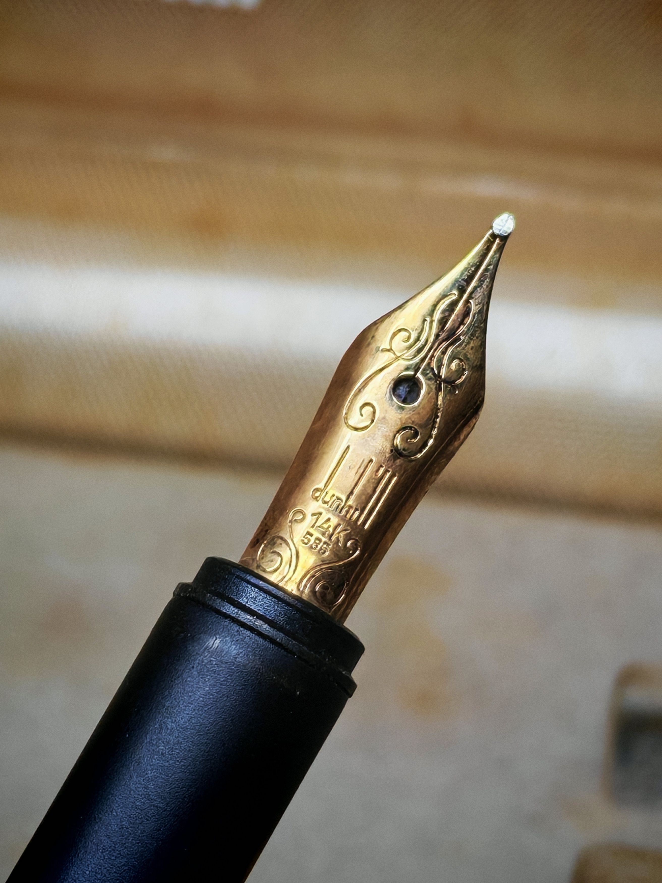 Alfred Dunhill Dunhill Gemline Fountain Pen Gold Plated Barley 14K Size ONE SIZE - 7 Thumbnail