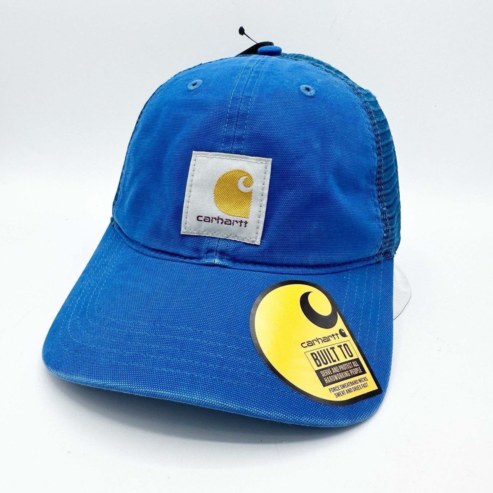 Carhartt New CARHARTT Force Canvas Mesh Back Hat Blue Front Patch Size ONE SIZE - 1 Thumbnail