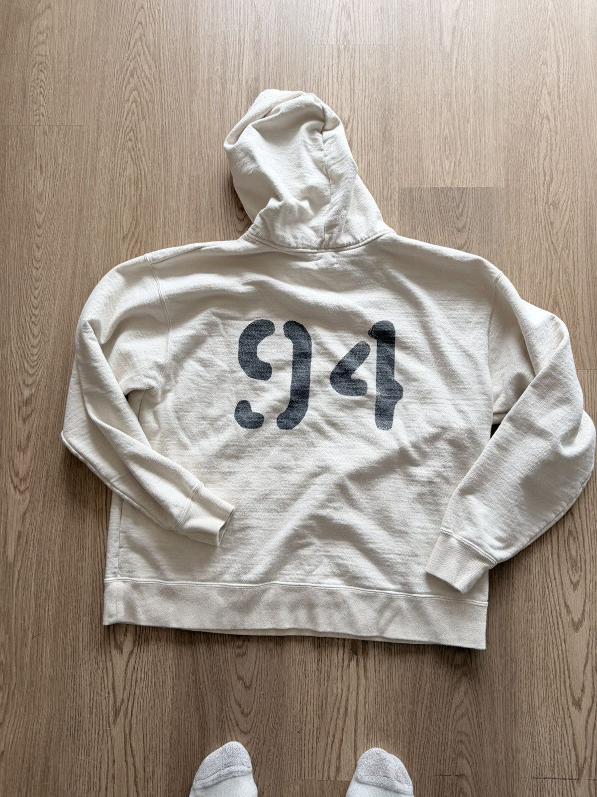 Big John MTE009(66) [U.S.N.A] loopwheeled AFTER HOODIE NATURAL Size US XL / EU 56 / 4 - 2 Thumbnail
