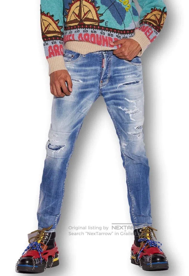 Dsquared2 DSquared2 Distressed Denim Jeans 22 Style. Size US 33 - 1 Thumbnail