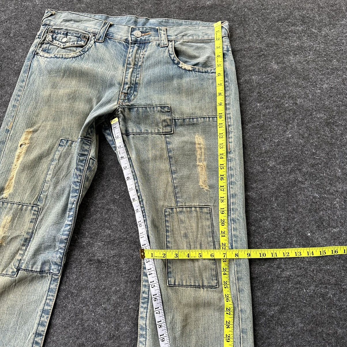 Takeo Kikuchi Vintage Takeo Kikuchi Japan Patchwork Denim 36x32 D657 Size US 36 / EU 52 - 11 Thumbnail