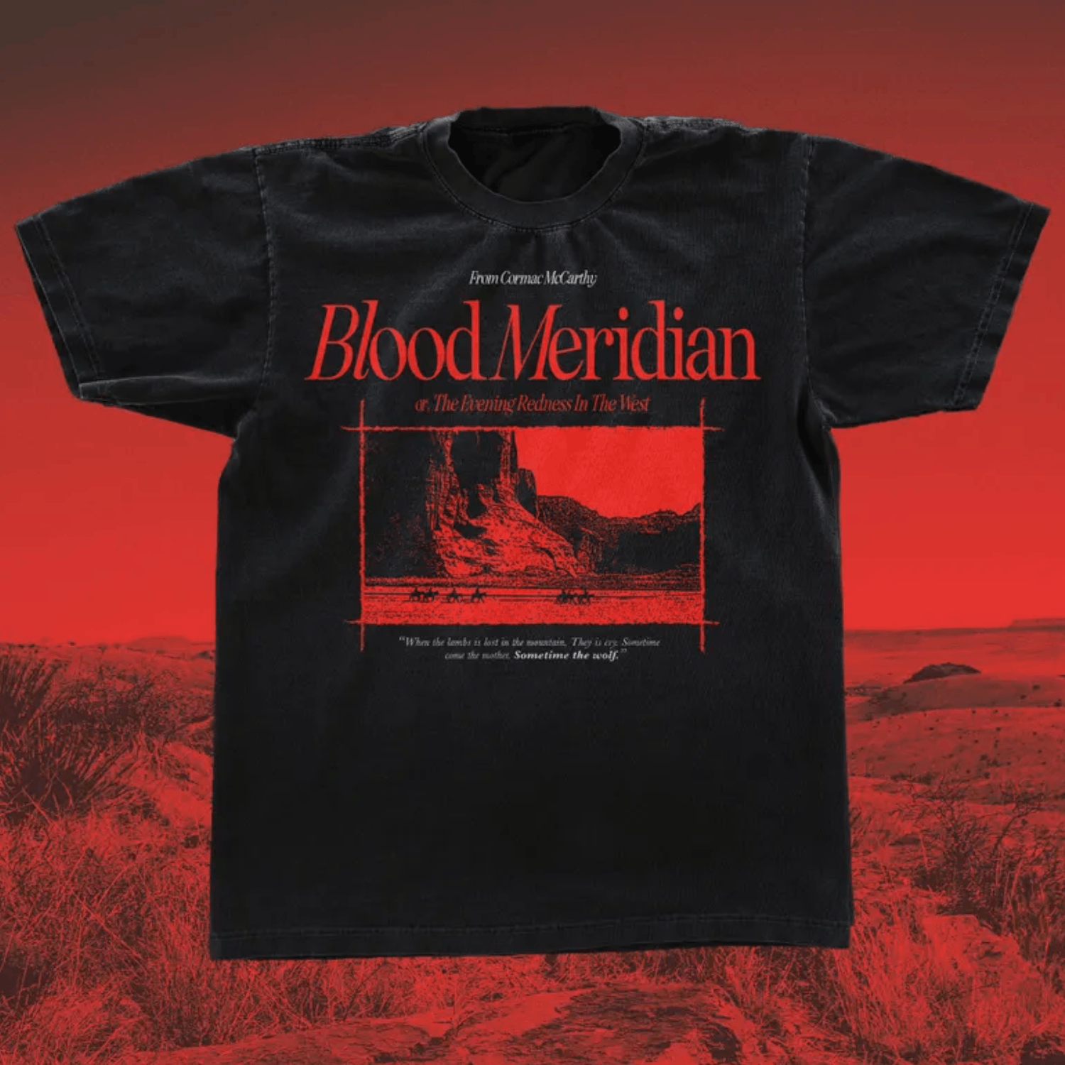 Japanese Brand Blood Meridian t-shirt, Cormac McCarthy graphic teeshirt Size US L / EU 52-54 / 3 - 1 Thumbnail