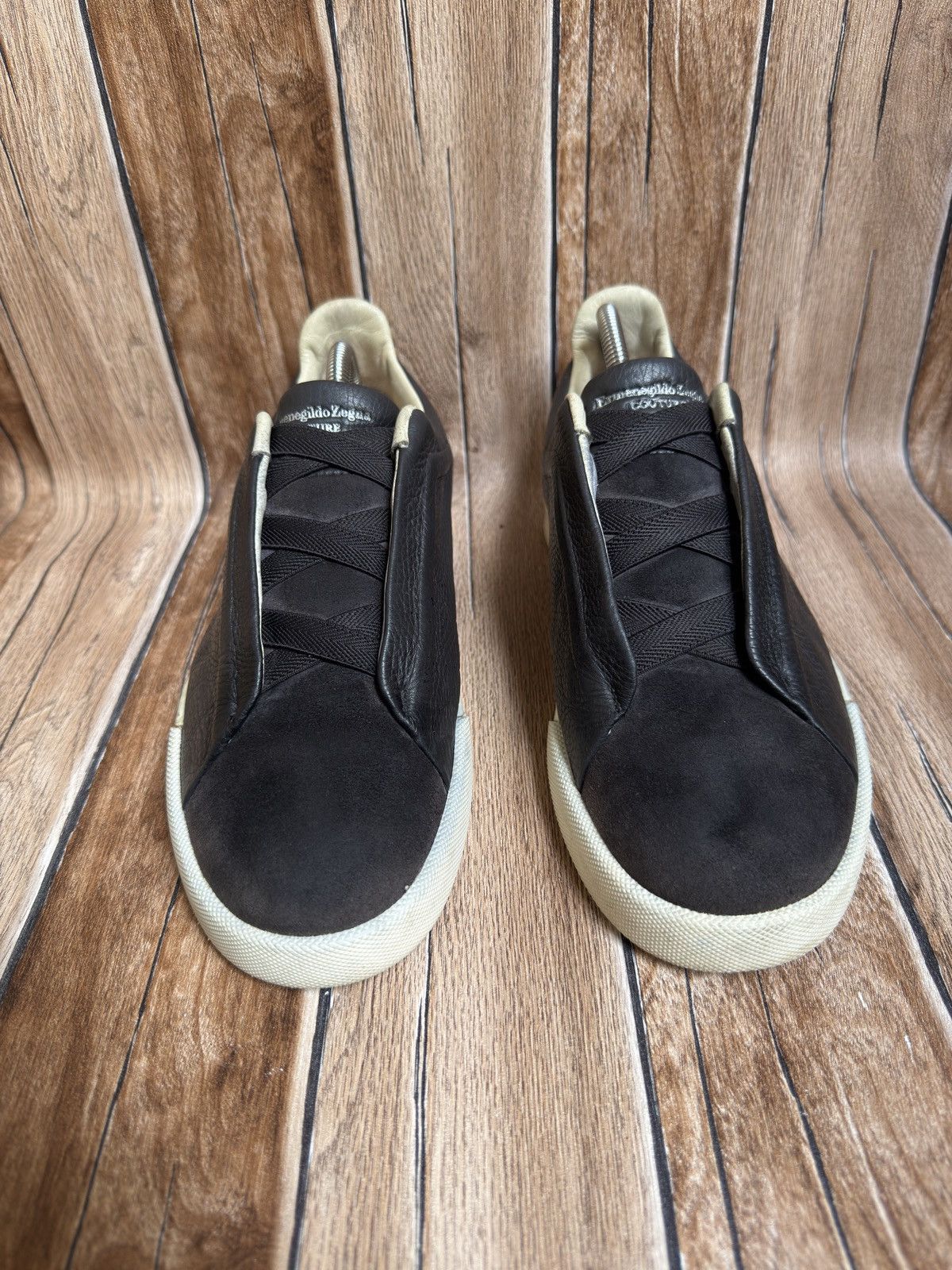 Ermenegildo Zegna Suede triplestitch trainers Size US 7 / EU 40 - 3 Thumbnail
