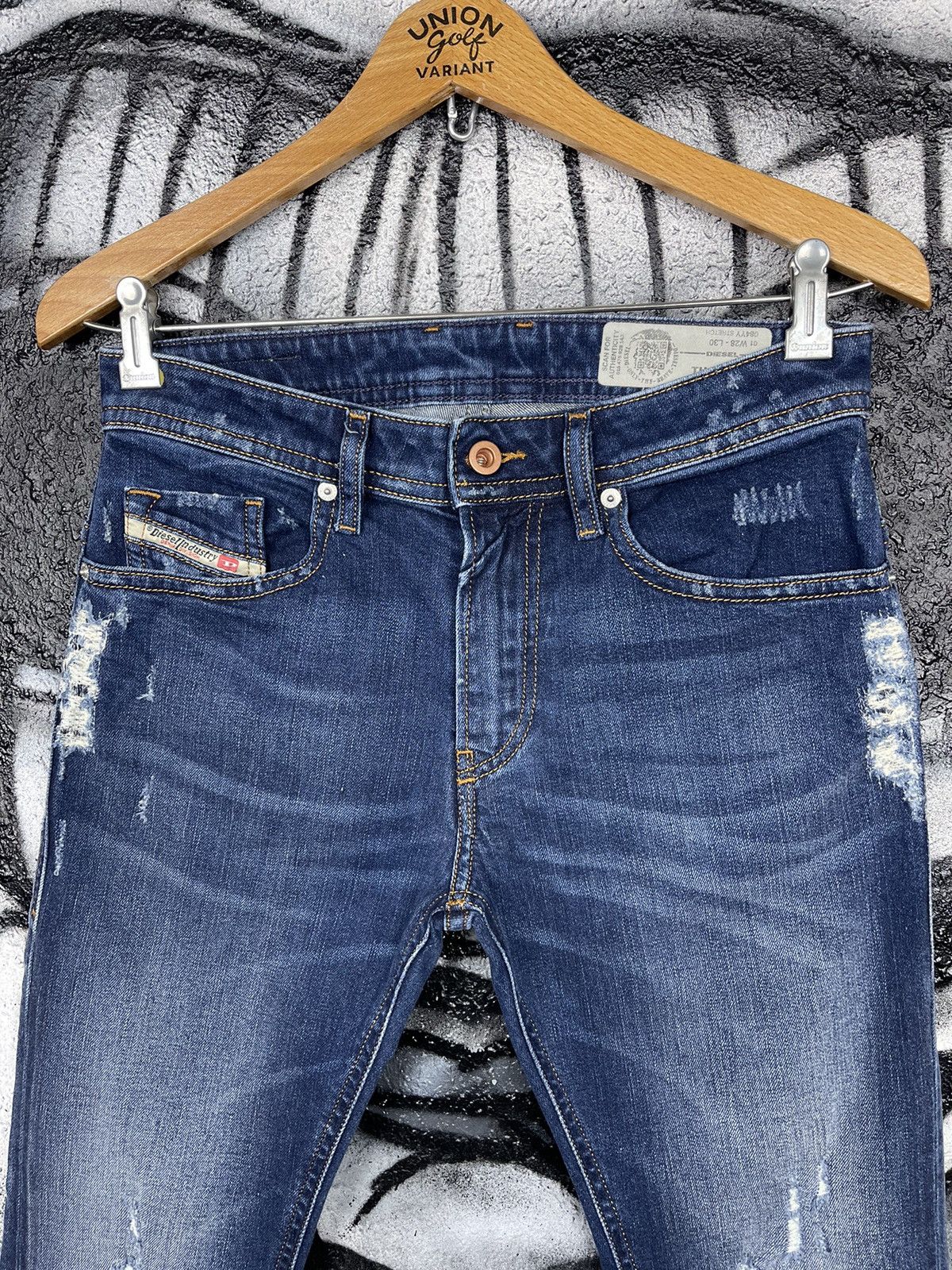 Diesel Diesel Thommer Distressed Slim Jeans Men’s Size W28 L30 Size US 28 / EU 44 - 6 Thumbnail