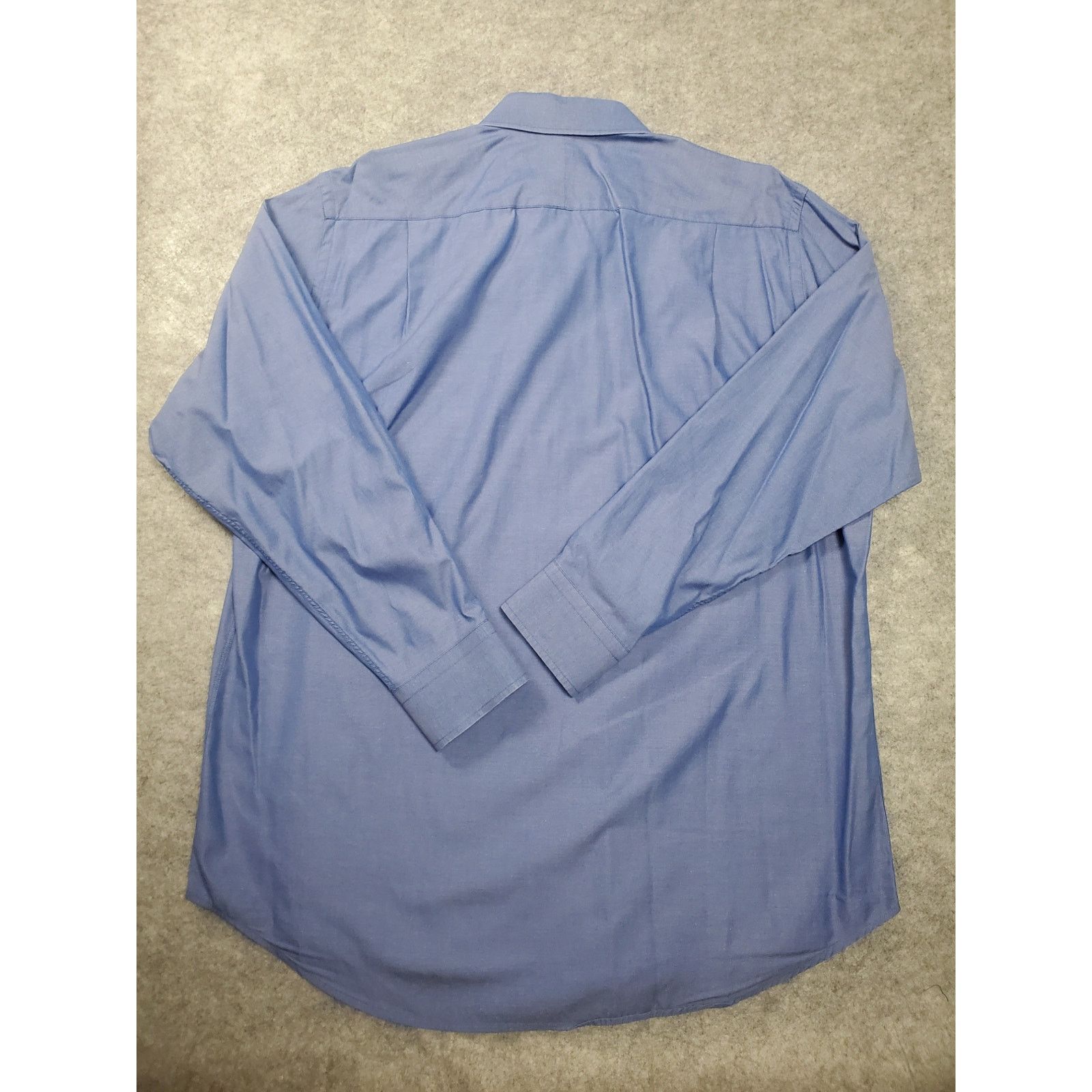Other Men's Dark Blue 16.5-34 Button Up Dress Shirt Workwear Size US L / EU 52-54 / 3 - 2 Thumbnail