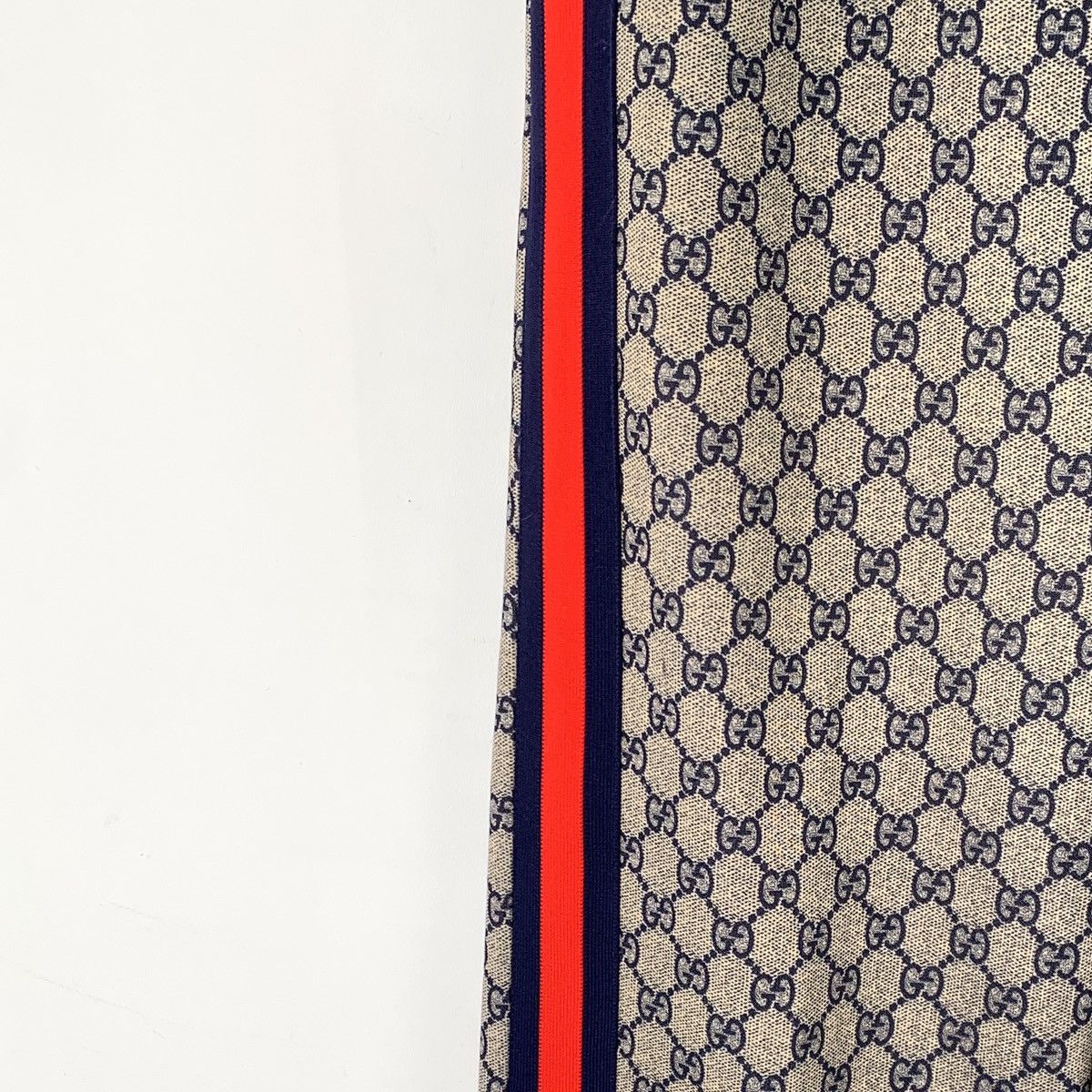 Gucci Gucci Logo Jacquard All-over Print Stripe Casual Pants K26WX Size 26" / US 2 / IT 38 - 4 Thumbnail