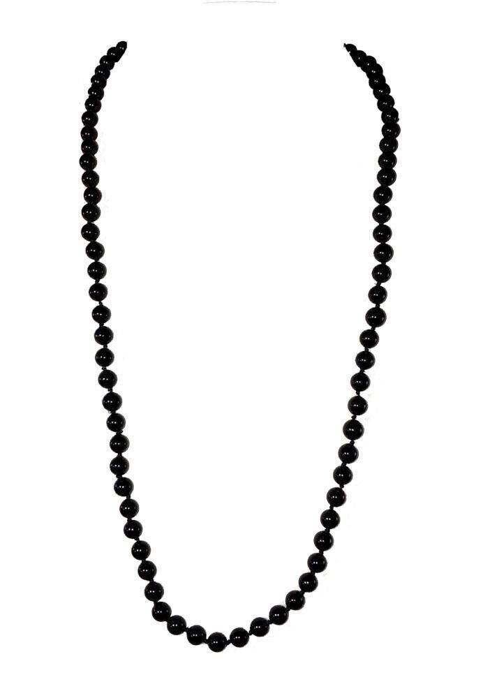 Designer 14 KT Gold Black Onyx Bead Necklace Size ONE SIZE - 1 Thumbnail