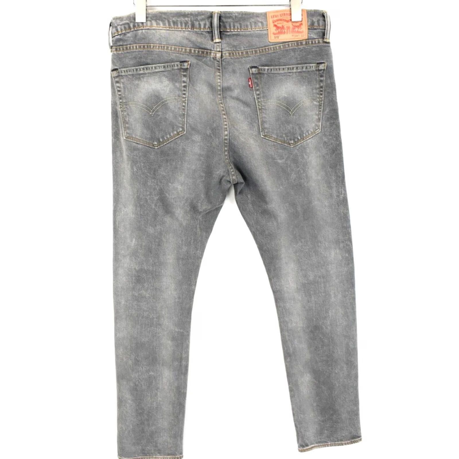 Levi's Levi's 510 Jeans Men's Slim Fit Gray Denim Pants W34/L32 Size US 34 / EU 50 - 2 Thumbnail