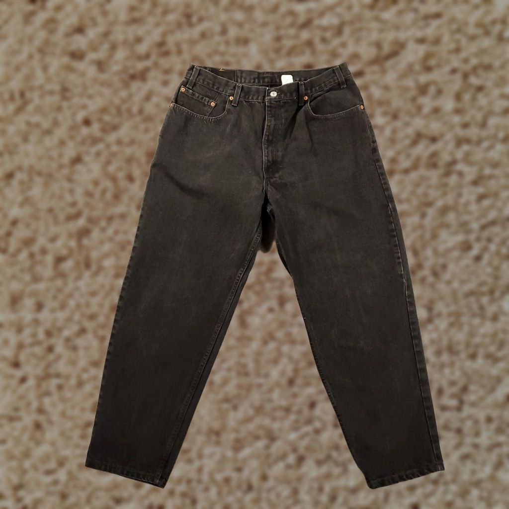 Levi's VINTAGE Levi's Jeans Mens 38x30 Black 560 Tapered Relaxed Fit 5-Pocket USA 90s Size US 38 / EU 54 - 1 Thumbnail