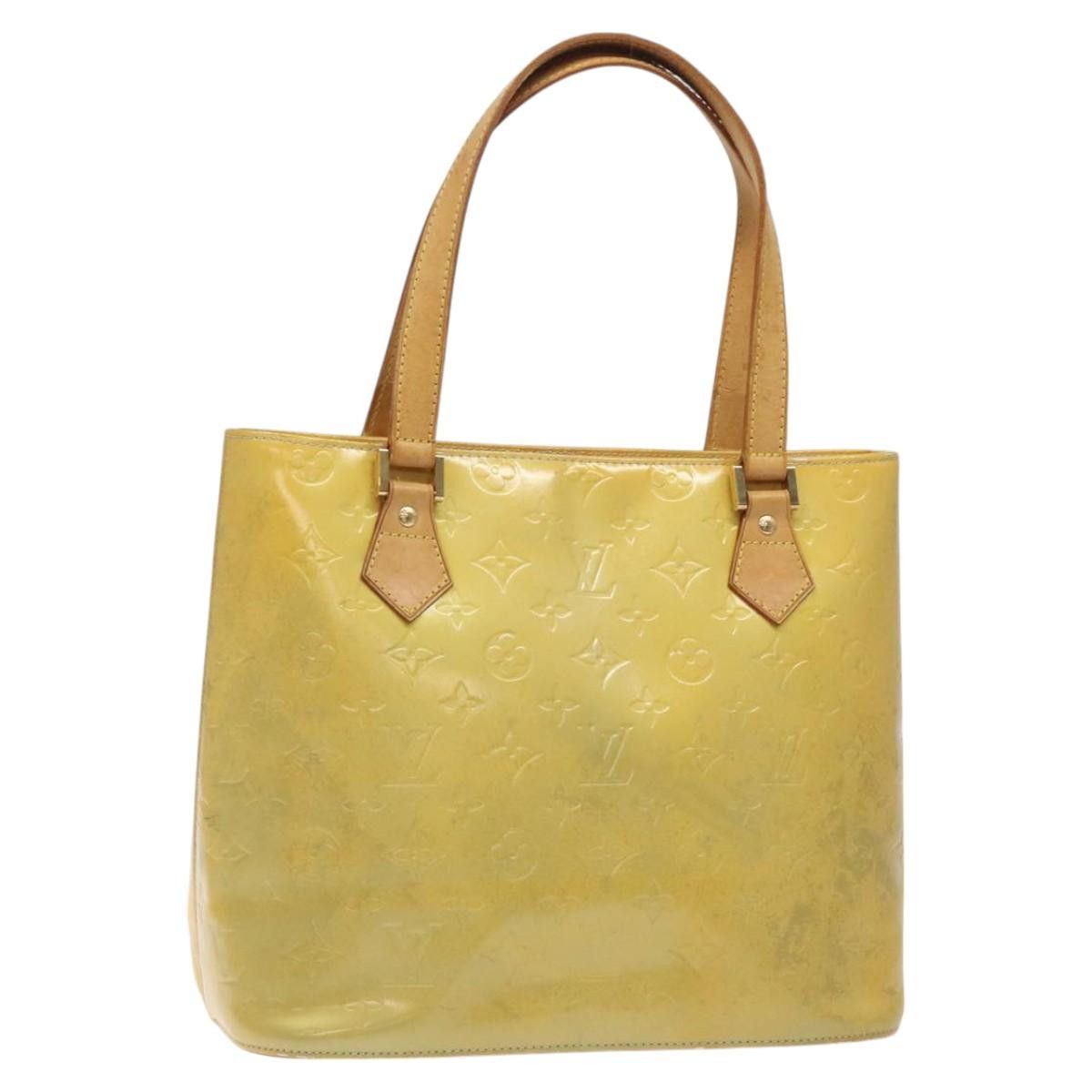Louis Vuitton LOUIS VUITTON Monogram Vernis Houston Hand Bag Gris M91053 Size ONE SIZE - 1 Thumbnail