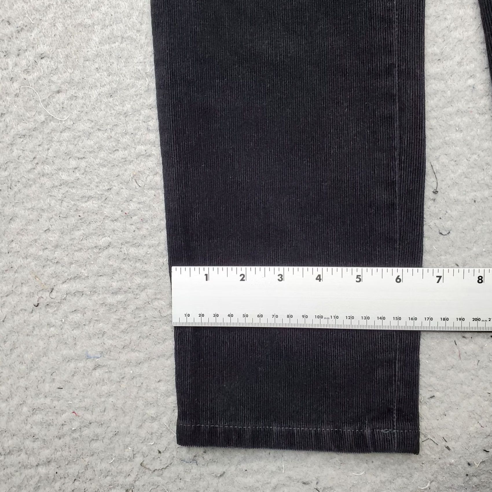 Talbots Talbots Womens Corduroy Pants 2P Black Stretch Slimming Straight Leg Side Zip Pants Size 26" / US 2 / IT 38 - 5 Thumbnail