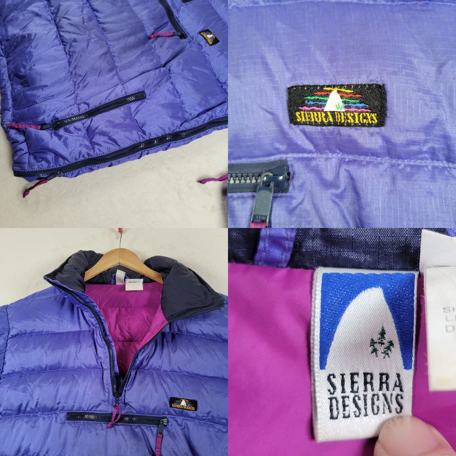 Sierra Designs Sierra Designs Quilted Puffer Packable Full Zip Up Coat Jacket Womens L Blue Size L / US 10 / IT 46 - 9 Thumbnail