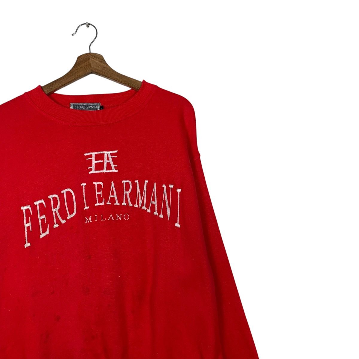 Japanese Brand Ferdie Armani Milano Crewneck Sweatshirt Size US M / EU 48-50 / 2 - 5 Thumbnail