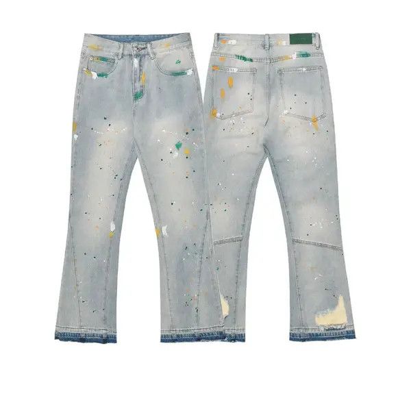 VIBE ripped paint fade damaged flared jeans Size US 28 / EU 44 - 2 Thumbnail