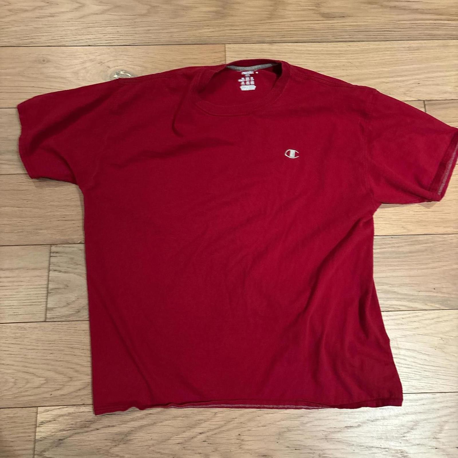 Champion Vintage Champion Red Tee Size US XL / EU 56 / 4 - 3 Thumbnail