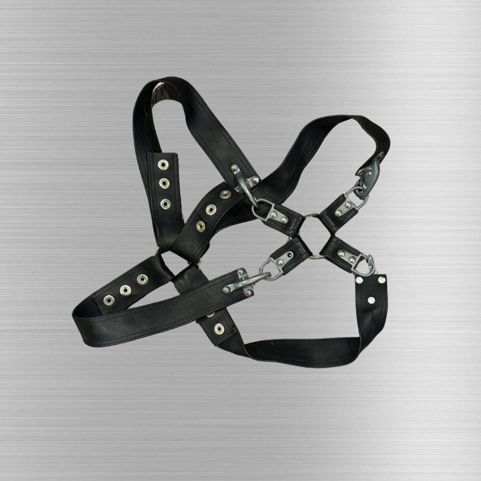 Other Black Leather Statement Harness – Roughly size large-xlar Size ONE SIZE - 4 Thumbnail