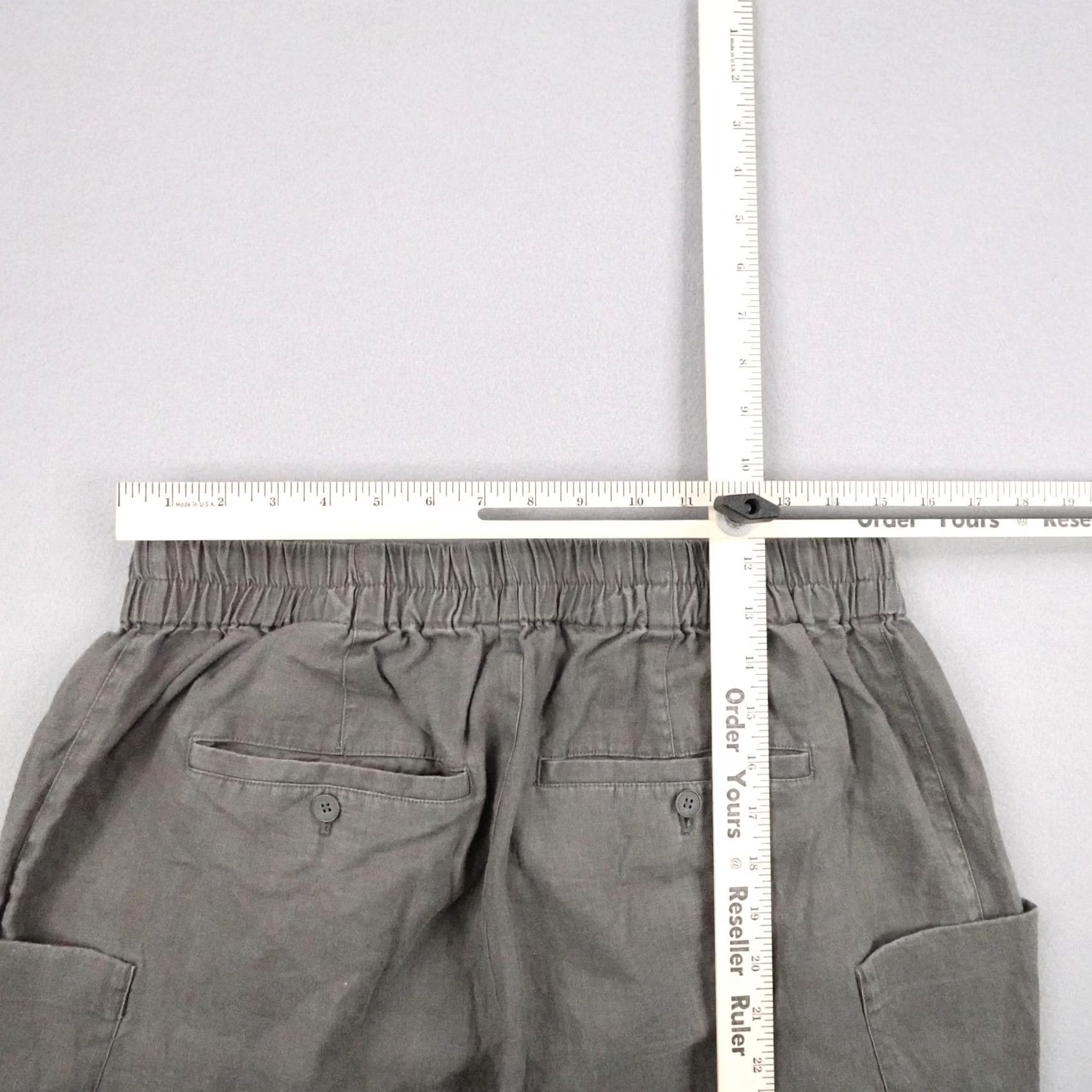 Cos COS Pants Mens 36R Green True Hemp Baggy Loose Wide Leg Tapered Cropped Relaxed Size US 36 / EU 52 - 7 Thumbnail