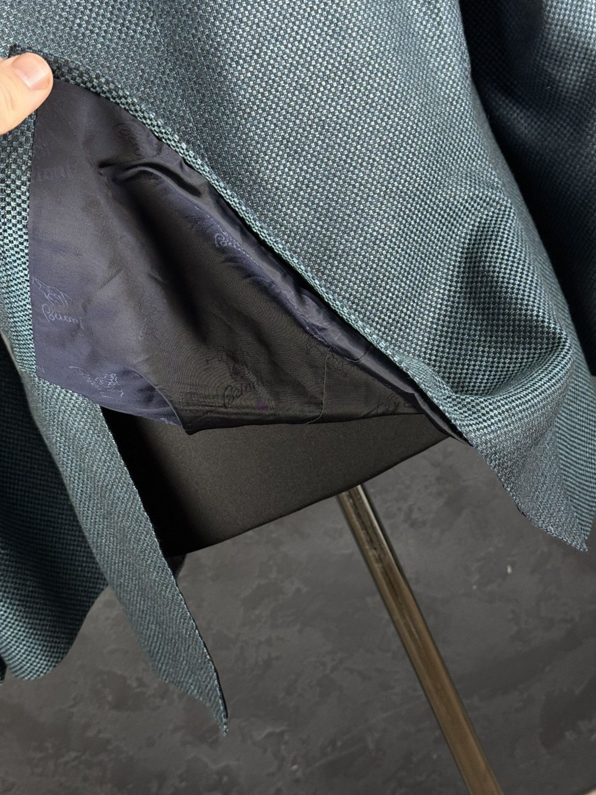 Brioni BRIONI Brunico Silk & Wool Micro-Structure Blazer Jacket Size 54R - 13 Thumbnail